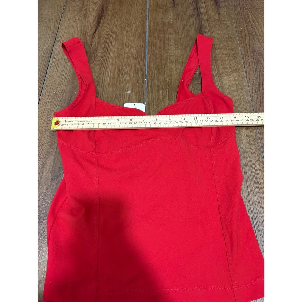 Free People Intimately FP Red Apple Sweetheart Neck Tank Top Size Small NWT - Picture 9 of 9